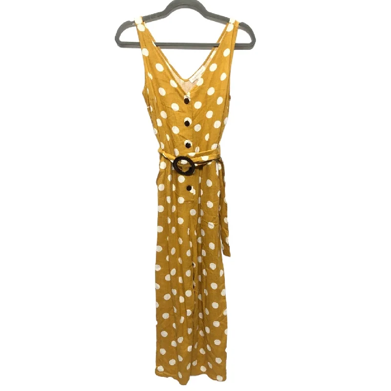 women's jumpsuits for summerWhite & Yellow Jumpsuit Monteau, Size S