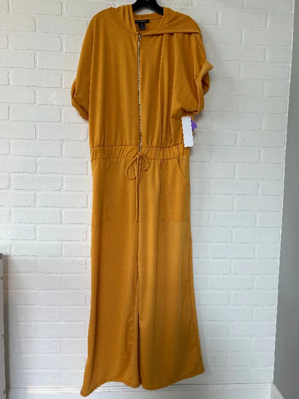 women's jumpsuits with bow tiesYellow Jumpsuit Ashley Stewart, Size Xl