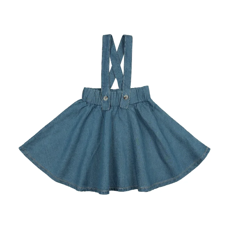 women's versatile work skirtsAnalogie Denim Tencel Suspender Skirt - Denim