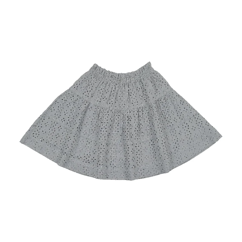 women's chic wrap skirtsAnalogie Eyelet Dress Skirt - Light Blue