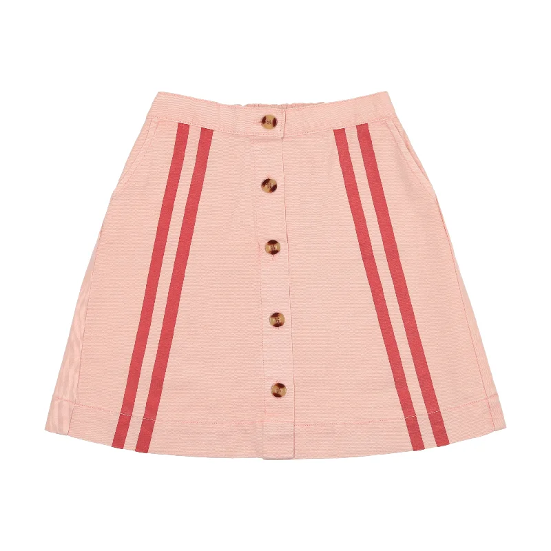 women's moisture-wicking formal skirtsAnalogie Radish Collection Striped Skirt - Pink