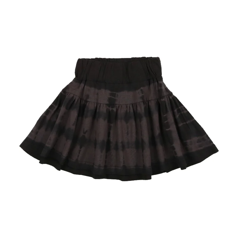 women's pajama-style formal skirtsAnalogie Tie Dye Skirt - Black