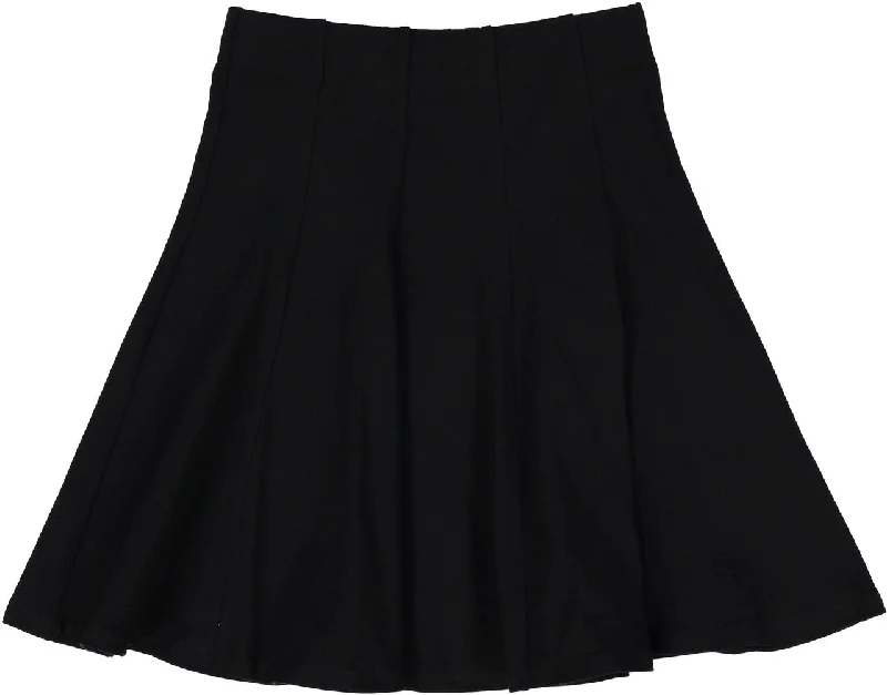 women's lace-up skirtsBGDK Girls Cotton Panel Skirt - Black BK1602