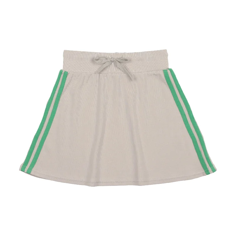 women's elegant skater skirtsLil Legs Big Girls Coordinating Tennis Skirt - Green Accent