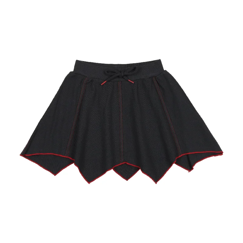 women's loungewear dressy skirtsLil Legs Handkerchief Skirt - Off Navy