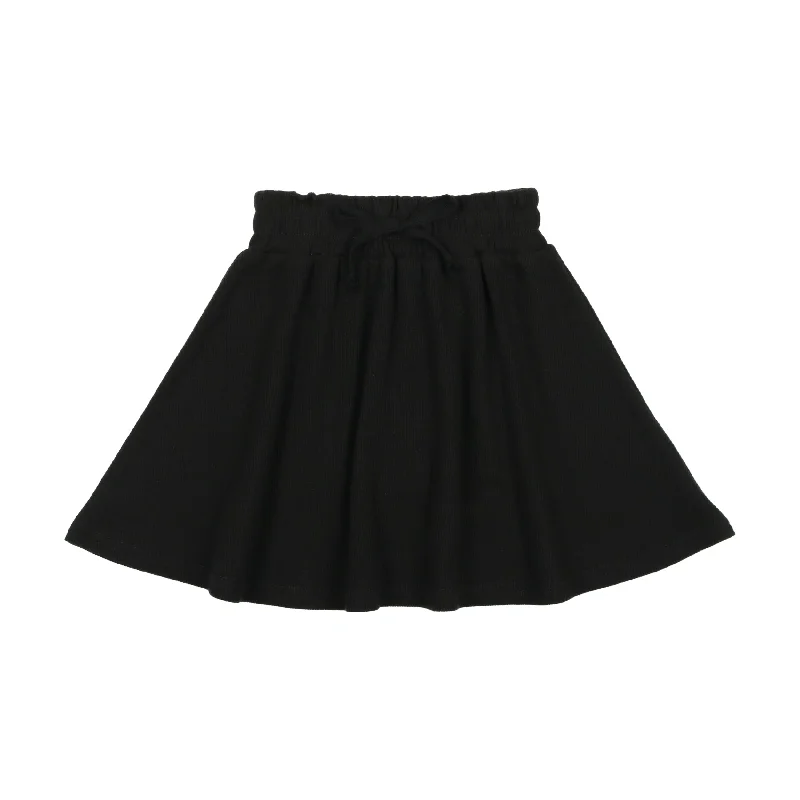 women's maxi skirtsLil Legs Ribbed Fashion Skirt - Black