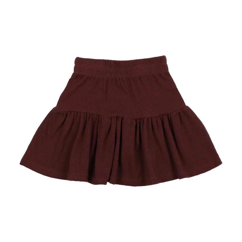 women's pencil pleat skirtsLil Legs Ribbed Skirt - Brick