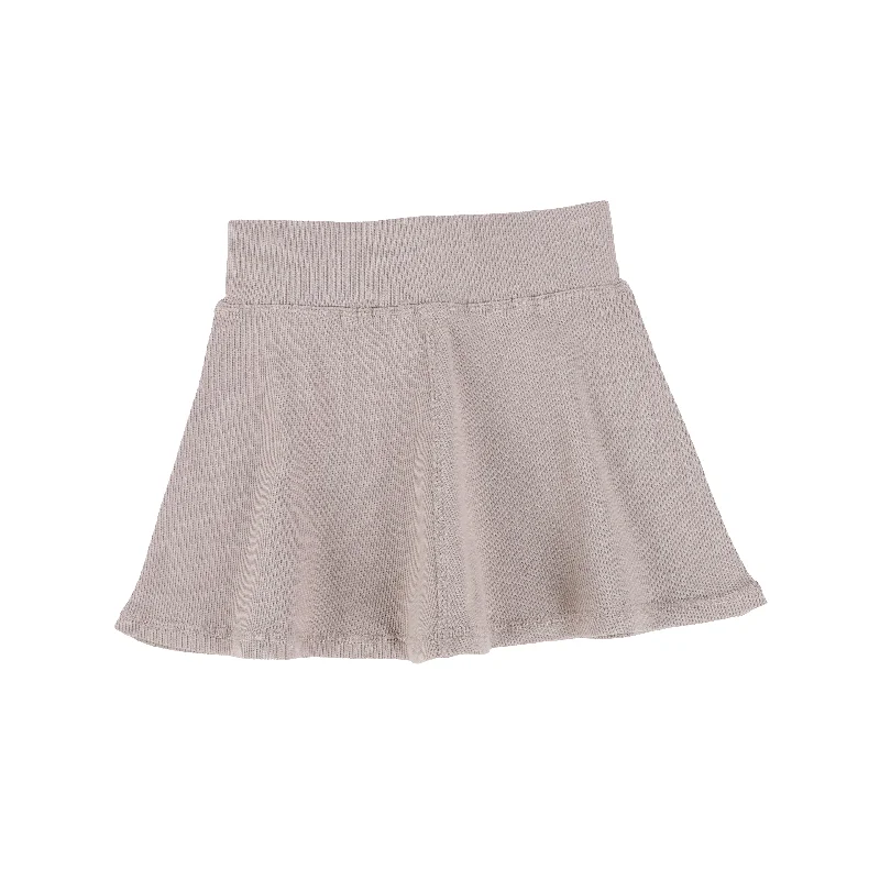 women's elegant skater skirtsLil Legs Ribbed Skirt - Taupe