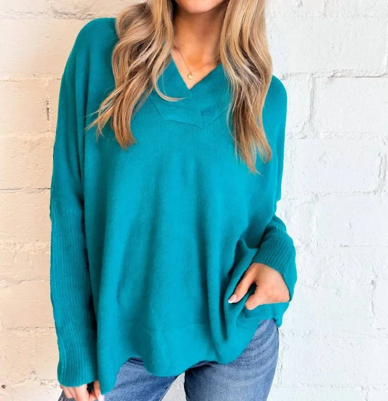 Fashionable Luxurious Chunky SweatersForever Favorite Sweater In Green