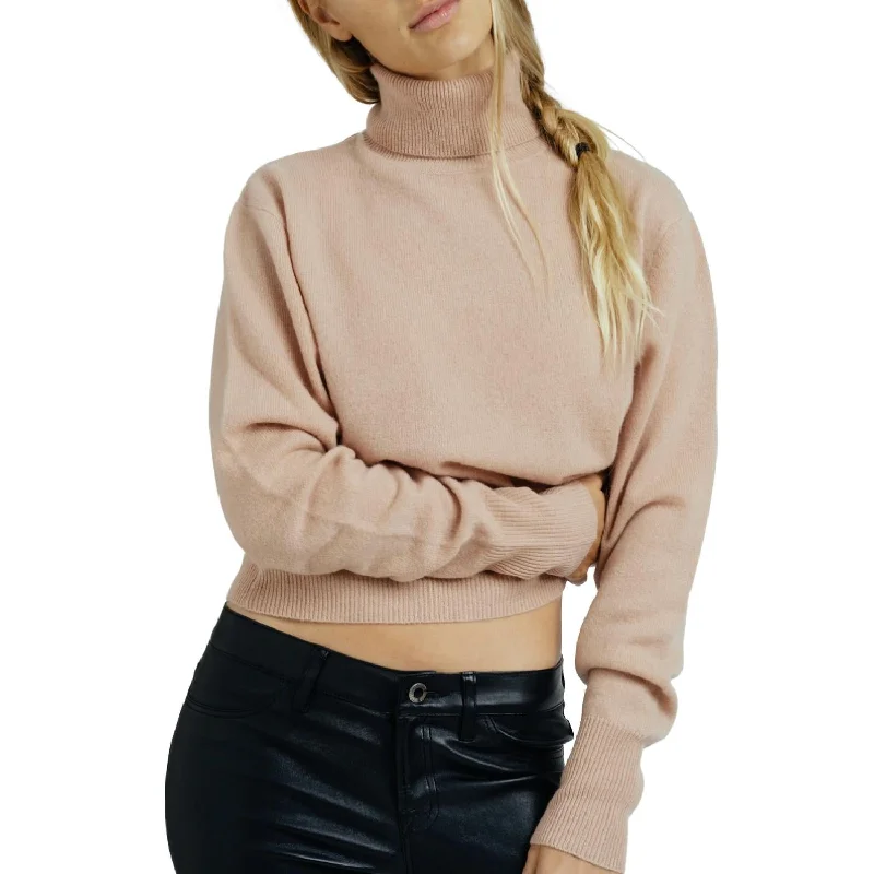 Funky Hooded SweatersHaleiwa Crop Turtleneck Sweater In Camel