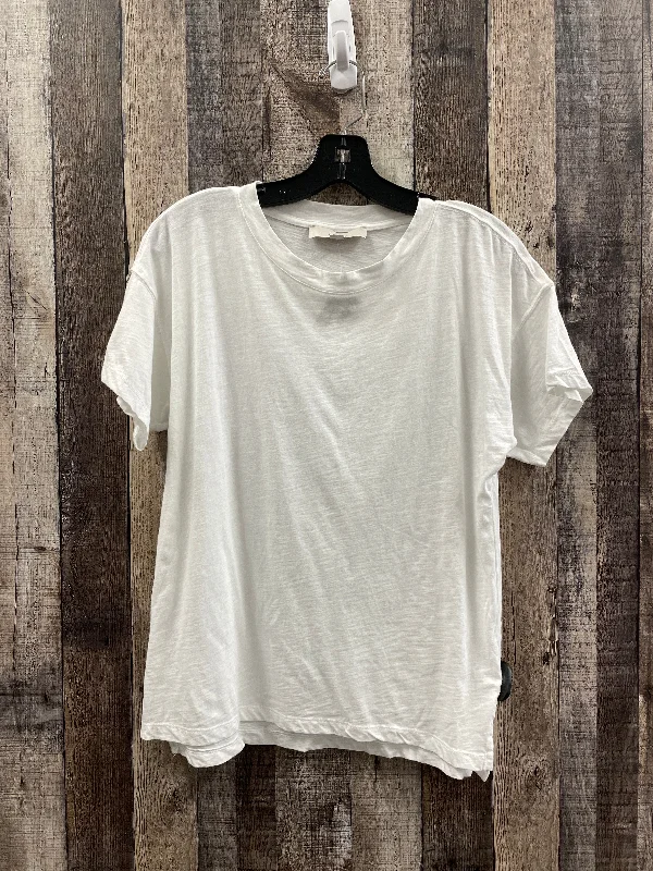 women's tops for those who love to shop for unique findsTop Short Sleeve Basic By Loft In White, Size: Xs