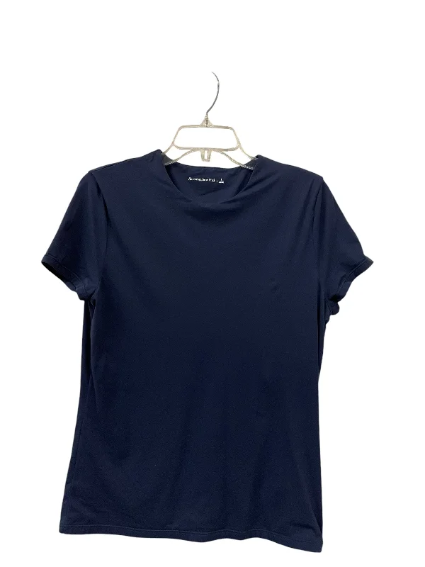 women's tops for casual FridaysTop Short Sleeve By Abercrombie And Fitch In Navy, Size: L