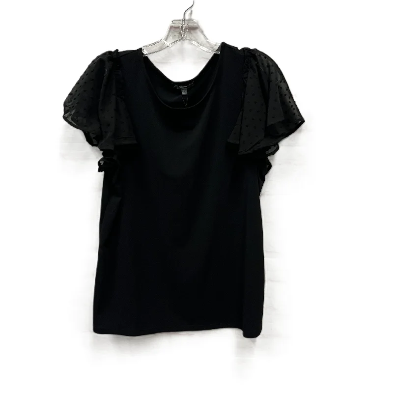 women's tops for wedding guest attireTop Short Sleeve By Adrianna Papell In Black, Size: L