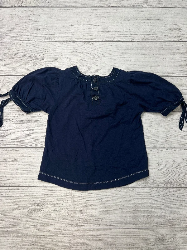 women's tops for those who want to wear pieces that are both functional and fashionableTop Short Sleeve By Anthropologie In Navy, Size: S