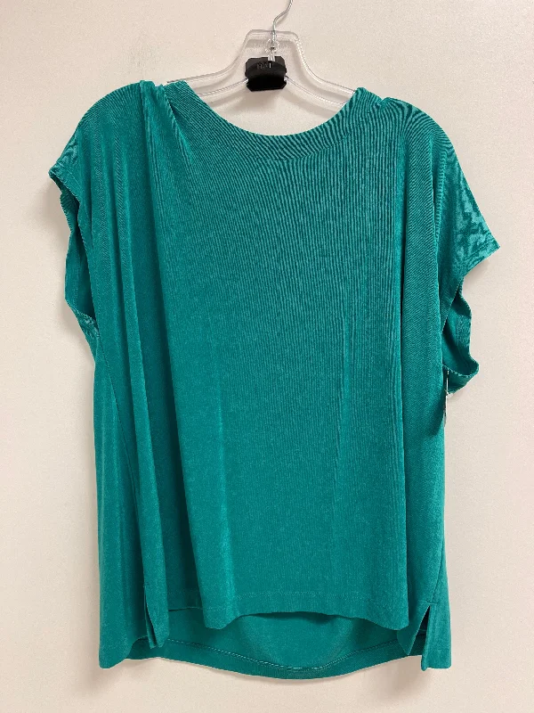 tank tops for womenTop Short Sleeve By Chicos In Green, Size: 2x