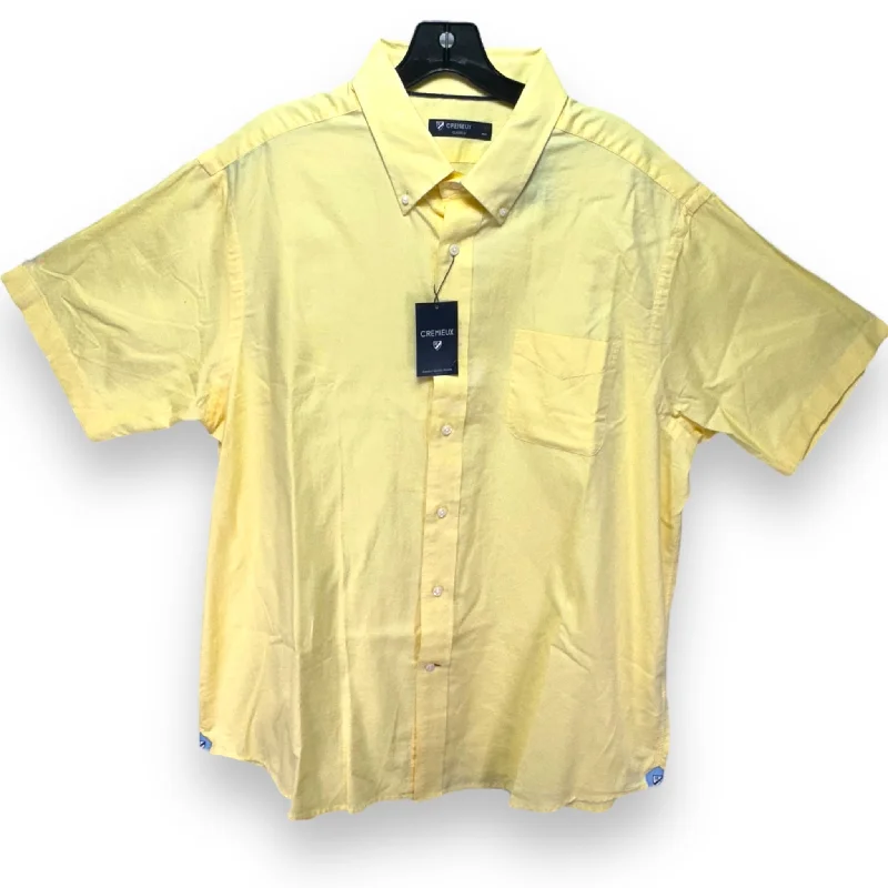 women's tops for layeringTop Short Sleeve By Cremieux In Yellow, Size: Xl