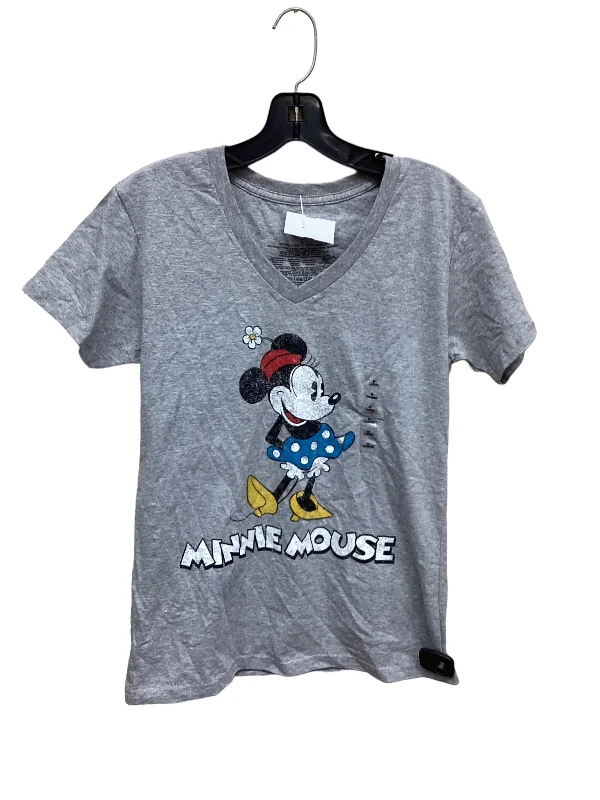 women's tops for those who want to add a touch of elegance and sophistication to their everyday wearTop Short Sleeve By Disney Store In Grey, Size: M