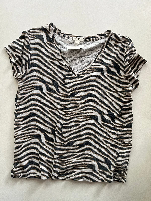 women's tops for picnics in the parkTop Short Sleeve By Dylan In Animal Print, Size: S