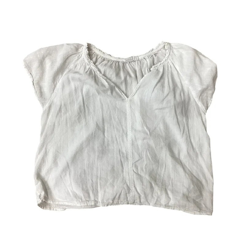 women's tops for those who want to make a fashion statementTop Short Sleeve By Gap In White, Size: M