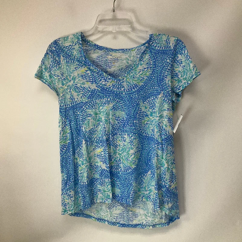 women's tops with sequin embellishmentsTop Short Sleeve By Lilly Pulitzer In Blue, Size: S