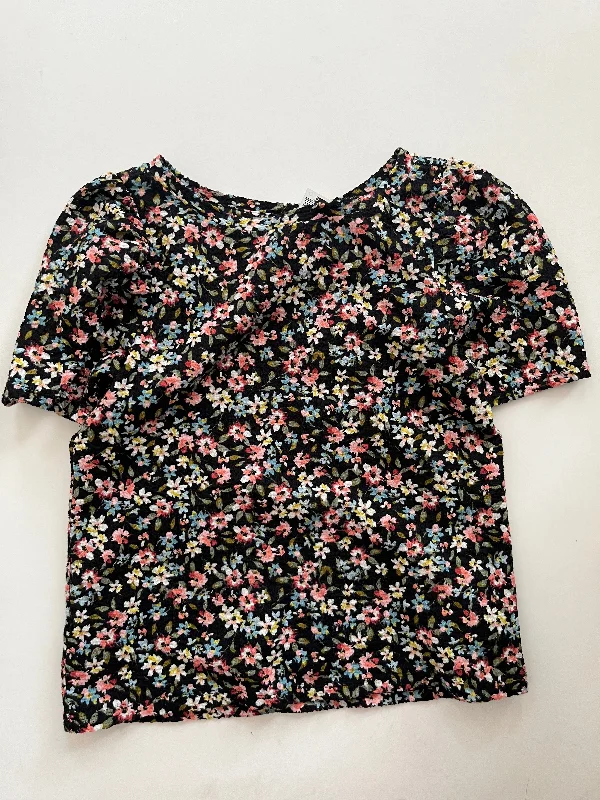 women's tops for those who want to wear pieces that are both functional and fashionableTop Short Sleeve By Loft In Floral, Size: Petite   Xs