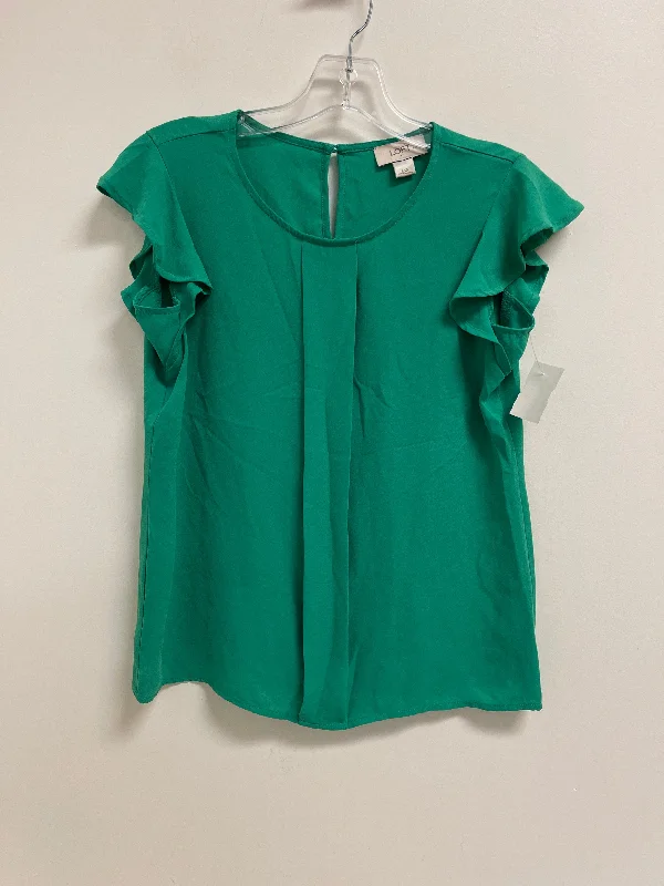 affordable women's topsTop Short Sleeve By Loft In Green, Size: Xs