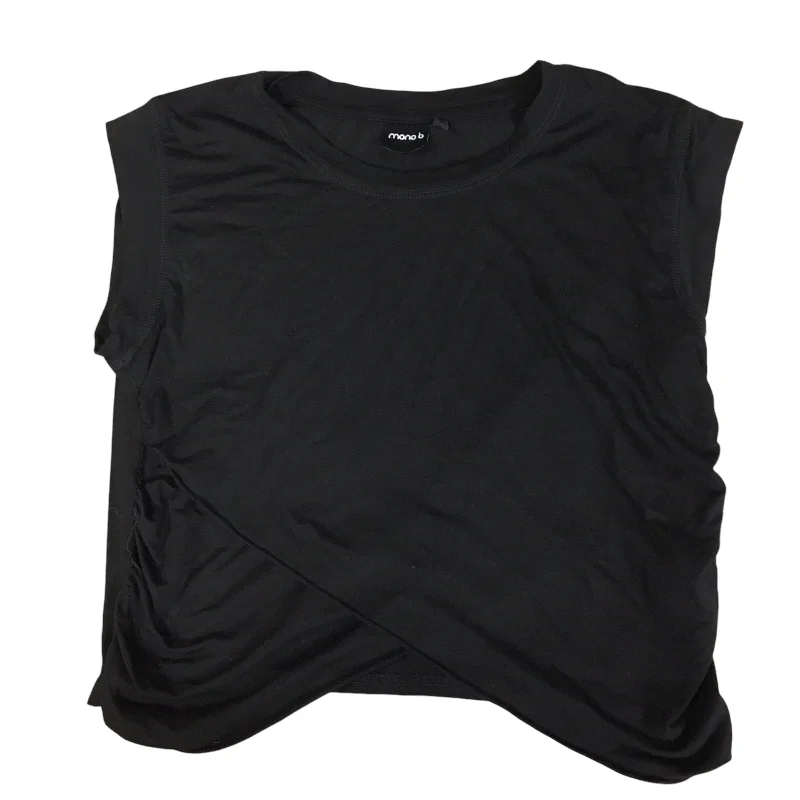 women's tops for those who want to make a bold fashion statement with their choice of topsTop Short Sleeve By Mono B In Black, Size: L