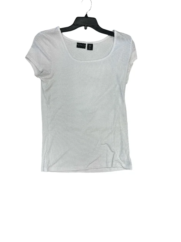 women's tops for cozy nights inTop Short Sleeve By Rachel Zoe In White, Size: M