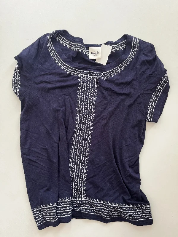 women's tops for those who want to wear pieces that are both comfortable and stylishTop Short Sleeve By Rafaella In Navy, Size: S